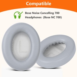 Toyoso Replacement Ear Pads for Bose Noise Cancelling NC700 Headphones, NC700 Replacement earpads with Noise Cancelling Foam, Soft Protein Leather (Black)