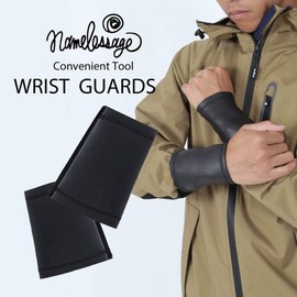 Namelessage NAWG-1899 BLK Waterproof Wrist Gaiter, Wrist Guard, Men's, Women's, 1 Pair of Hands, 2 Sizes, ML, Wrist Guard, Rainwear, Rain Suit, Rain Cover, Kappa, Rain Pants, Compact, Heavy Rainfall,