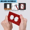 Duplex Receptacle Outlet Covers,Red Black Spider Web 1-Gang Single Duplex