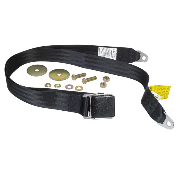 unbranded Seat Lap Belt 74-inch Aviation-Style Lift Handle Black Wrinkle