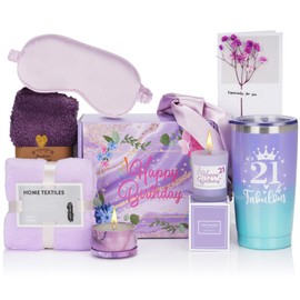 Drado Gifts for 21 Year-Old Women, Wellness Gift Set for 21 Year Old Girlfriend, Sister, Includes Cup etc. Women's Birthday Gift, 21st