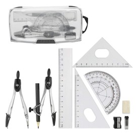 Andux Space XXTZ-01 Compass Set, 10 Piece Set, Stationery, School Supplies, Convenient to Carry, Highly Practical
