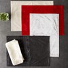 DII Velvet Collection Tabletop, Placemat Set, Red 4 Count