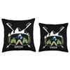 Greer Arizona Ski Goggles Mountain Ski Resort Throw Pillow