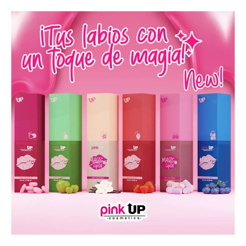Pink Up Magic Lip Oil Brillo De Labios Hialuronico Manzana