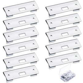 15pcs Vertical Blind Repair Vane Savers,Louver Replacement Parts Maintenance Clips,Metal Curved Vane Repair Clips Vertical Blind Shade Repair Tabs,Window Blinds Replacement