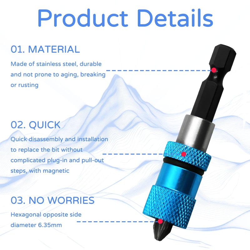 3 pieces drywall bit, drywall screwdriver, plaster screws, rigypsum bit,