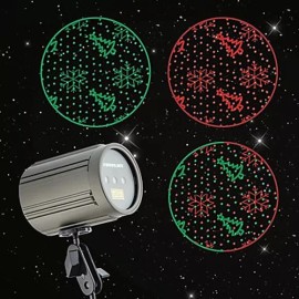 Starscape Red Green Snowflakkes & Trees Laser Projection Light Color LPL-901 Christmas