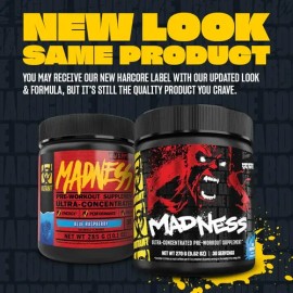 Suplemento En Polvo Mutant Madness Sabor Blue Raspberry De 225g                                                                                       