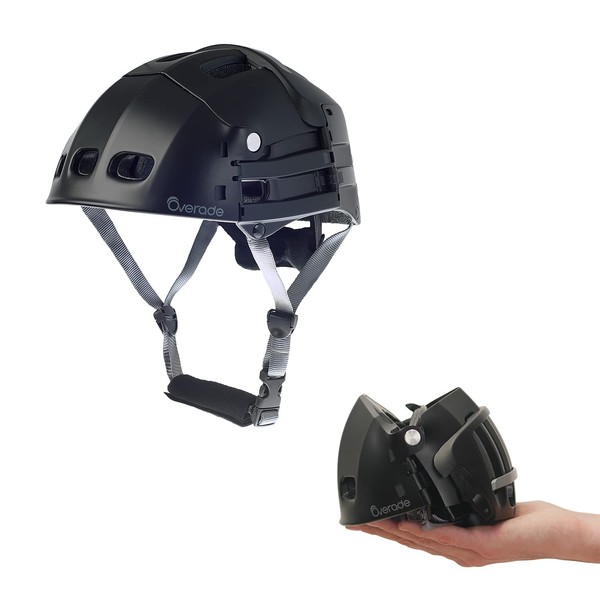 Overade Faltbarer Helm Plixi Fit (Schwarz, L/XL (59-62 cm))