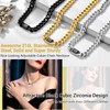 Prosteel Black Cuban Link Chain Necklace For Women Chocker 16inch