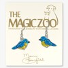 The Magic Zoo Enamel Bluebird Dangle Earrings for Women –