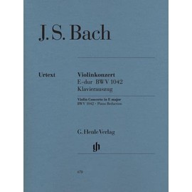 Concerto for Violin and Orchestra E major BWV 1042 - violin and orchestra - piano reduction with solo part - (HN 670)