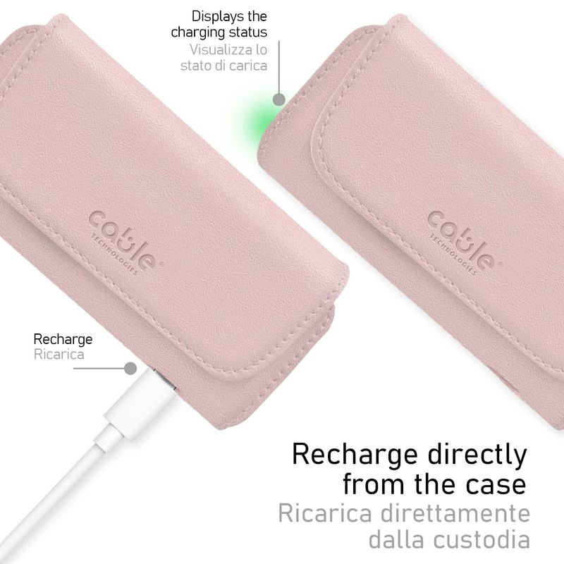 CABLE TECHNOLOGIES Premium PU Leather Case Compatible with IQOS ILUMA