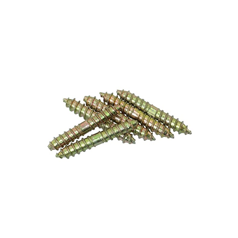 TAODAN 20pcs Dowel Screw Double Ended Wood Woodworking Furniture Connecting
