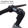 UPANBIKE Adjustable Bike Stem Riser Adapter 120 Degree 31.8mm*55mm Adjustale
