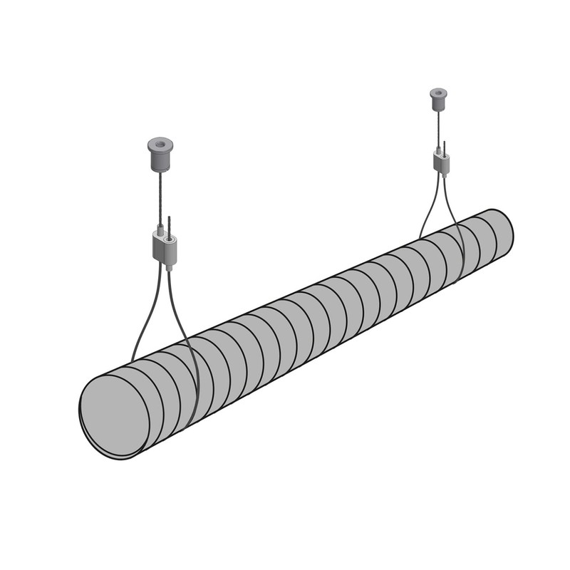 STAS suspension set with adjustable loop maker and ceiling mount