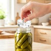 2 Pack Glass Fermentation Weights, 7cm Wide Mouth for Fermenting