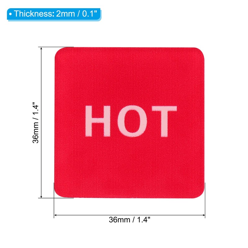PATIKIL Self Stick Hot/Cold Water Label, 4 Pairs/8 Pack Acrylic