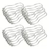 Shower Curtain Hooks Rings, Rustproof Stainless Steel Double Sliding Shower