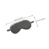 IWOWHERO 3Pcs Travel Blindfold Two Sided Breathable Silk Sleeping Mask