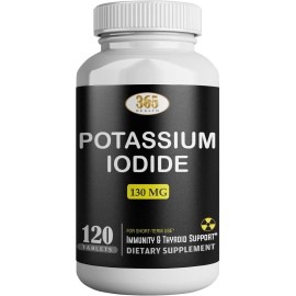 HEALTH LFE Potassium + Iodide Pills Tablets☆130 mg Supplement☆Survival Kit Fallout