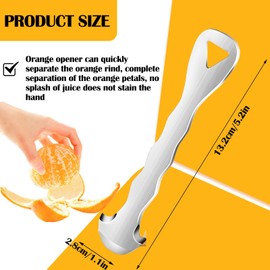 Orange Peeler Tool Stainless Steel Orange Citrus Peelers Tool Graginger Peeler Tool Multifunctional Kitchen Peeler Gadget for Lemon, Pomegranate, Grapefruit, Onion, Orange