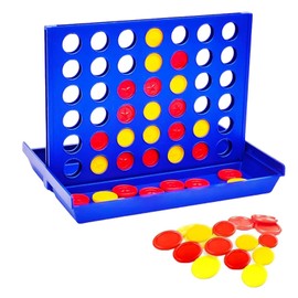 HOTMNTY Vier Gewinnt Klassik 4 Gewinnt Reisespiel, Reihe Vertikales Brettspiel, Strategiespiel für 2 Spieler, Lernspielzeug für Kinder Familie Brettspiele Spielzeug Kinder ab 3 4 5 6 7 8