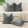 Sungeek Set of 4 Soft Corduroy Decorative Cushion Covers 40x40cm