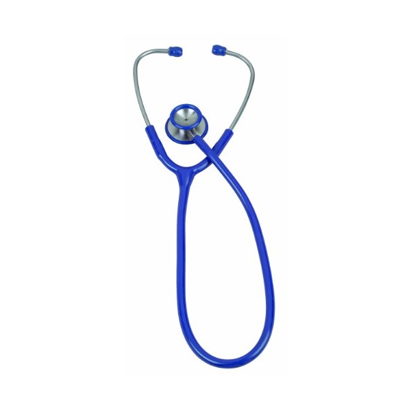 Veridian Healthcare Pinnacle Series Stainless Dual Head Steel Adult Stethoscope, Royal Blue