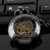 Classic Octopus Hollow Design Hand Winding Mechanical Pocket Watch Mens