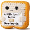 Ovrrcame Crochet Toast Bridal Shower Engagement Wedding Gift for Newlyweds