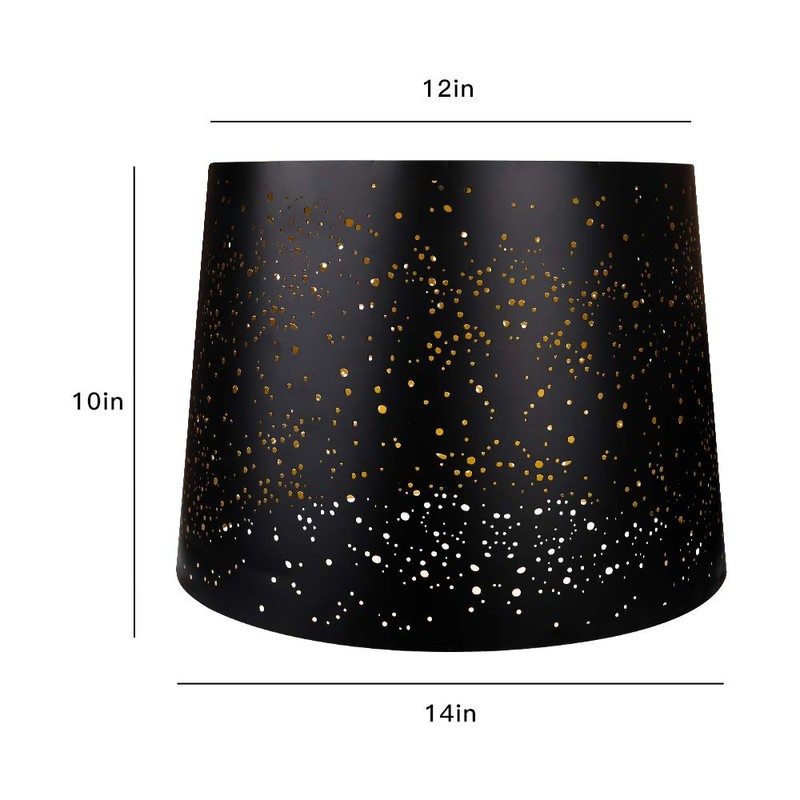 Metal Etching Process Large Lamp Shades, ALUCSET Drum Big Lampshades