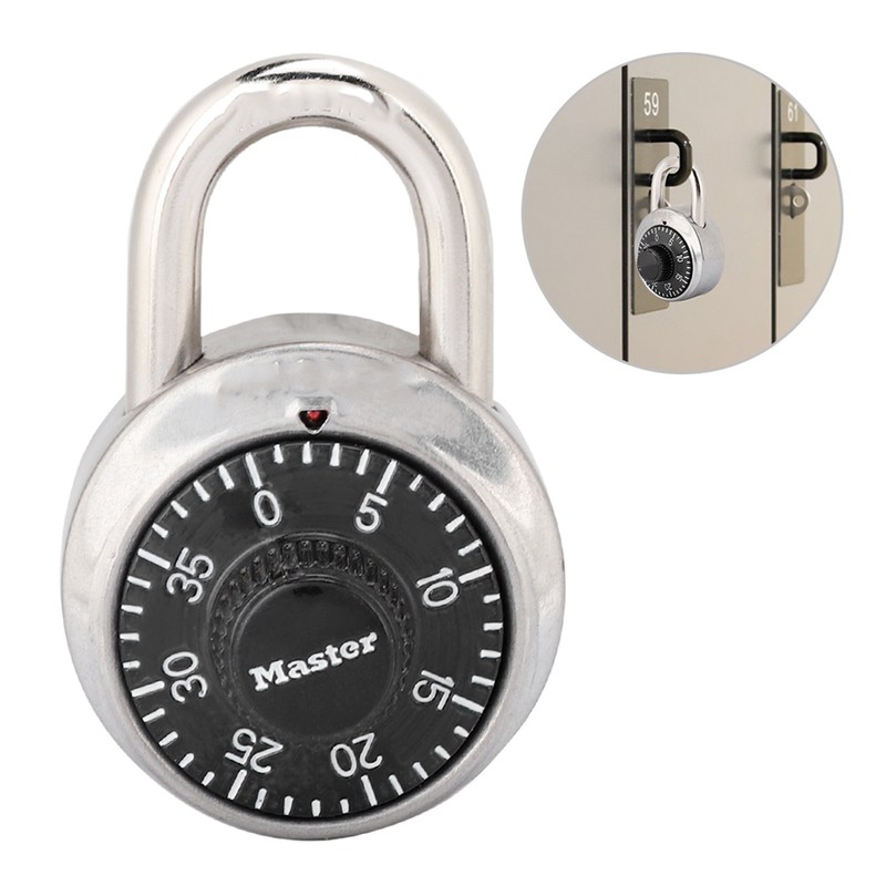 Rotary Digit Code Combination Padlock Round Security Lock for Door