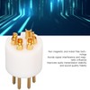 5 Pin Turntable Plug Connector Red Copper Gold Plating Nickel