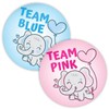 Stone Melon Gender Reveal Baby Shower Stickers 144 Team Blue
