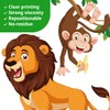 DECOWALL DS12-8069 Jungle Animal Cartoon Wall Sticker Children's Wall Sticker