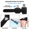 yilenxuri Hammer Toe Straightener with Removable A luminum Splint，2pcs