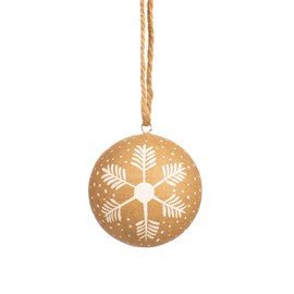 Sass & Belle Kraft Paper Snowflake Papier Mache Bauble