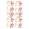 100Pcs Paper Clips Cute French Fries Shape Electroplating Process Lightweight