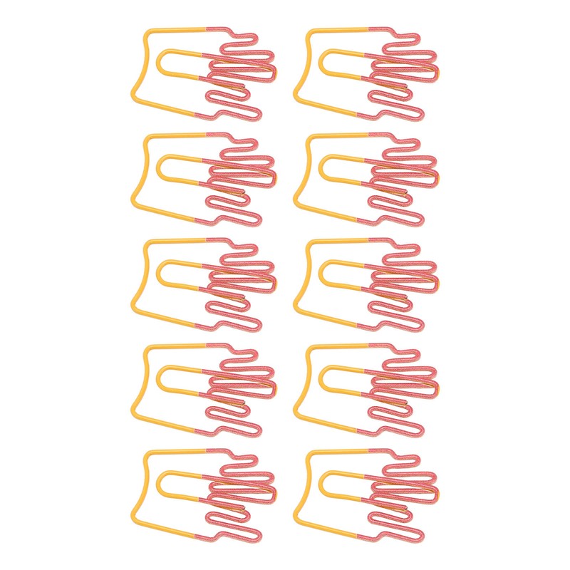100Pcs Paper Clips Cute French Fries Shape Electroplating Process Lightweight
