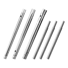 YCSONLY 6 Pcs Box Spanner Set with TommyBar, 8-13mm Metric Tap Spanner Set,Tubular Box Spanner Suitable for Loosening or Tightening Nuts and Bolts in Arrow Grooves