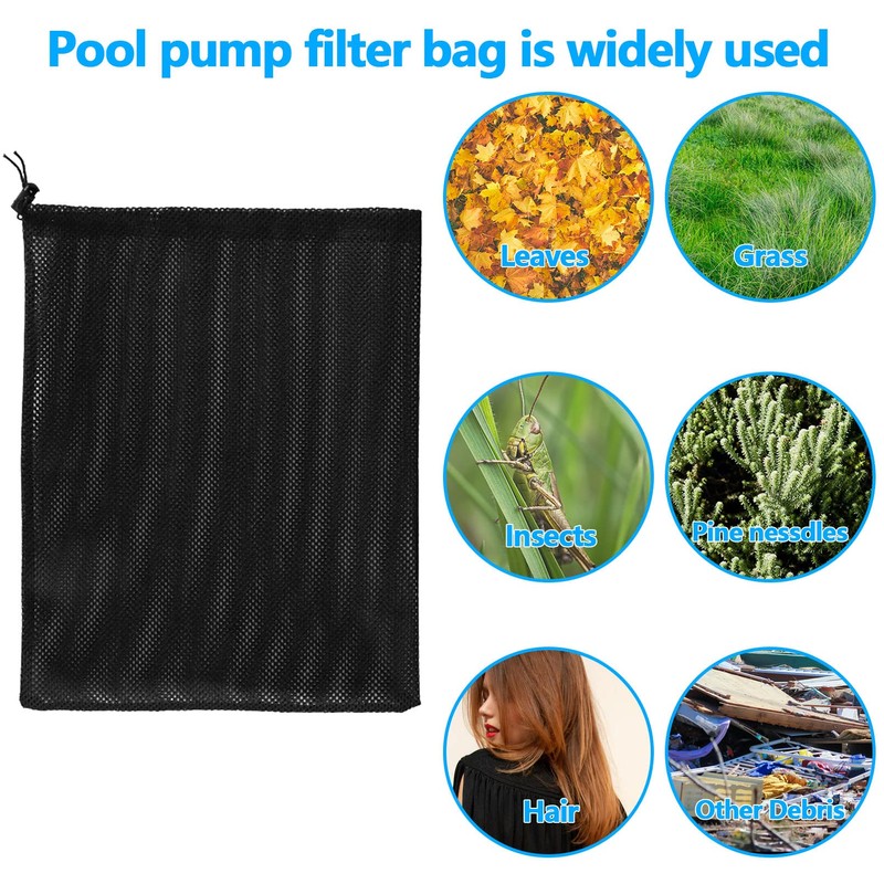 Pump Barrier Bag with Drawstring Pond Pump Filter Bag Fish