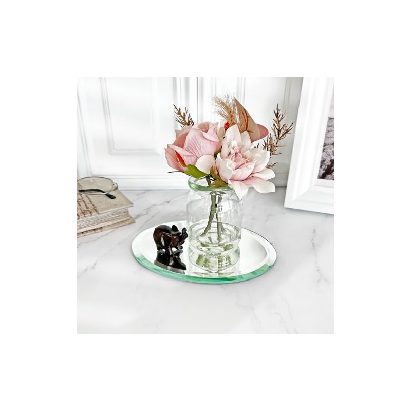 Plymor 5" x 7" Oval, 5mm Thick Beveled Glass Mirror