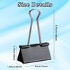 6PCS Jumbo Binder Clips 3 Inch, Black, Binder Clips Extra
