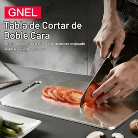 GNEL Tablas de Cortar de Titanio para Cocina, Titanium Cutting Board, Tabla Para Cortar Con 3 Tallas, Resistente Duradero cara de titanio de grado hub