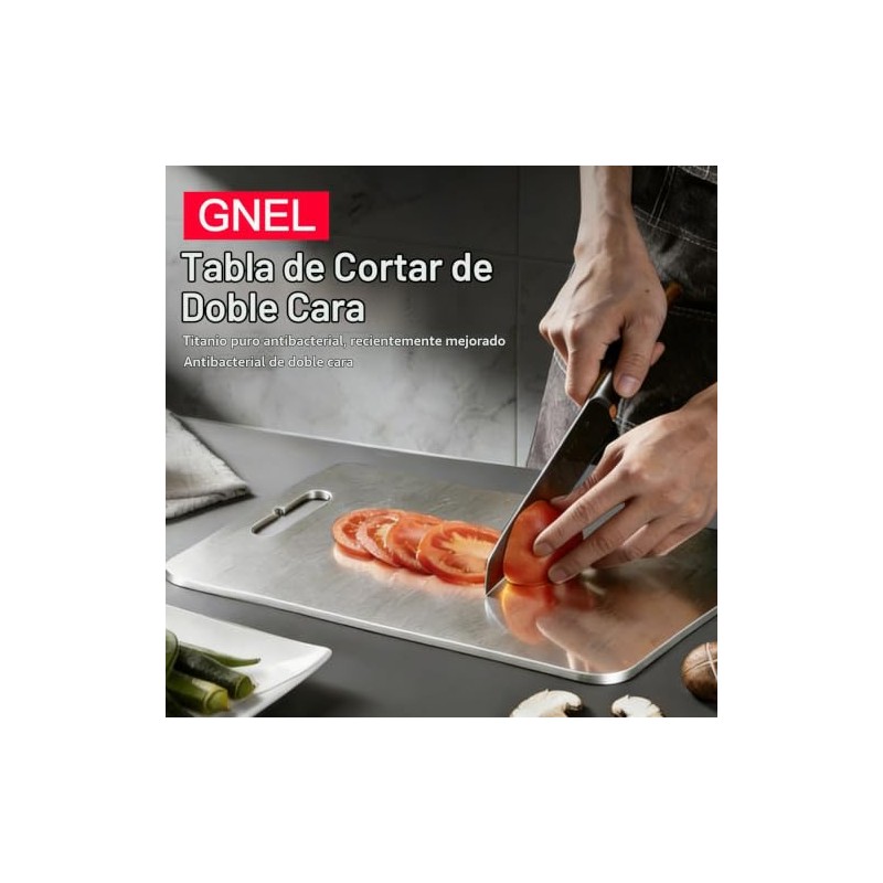 GNEL Tablas de Cortar de Titanio para Cocina, Titanium Cutting