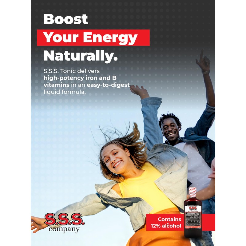 S.S.S. Tonic, Iron and Vitamin B Supplement, High Potency Vitamins,