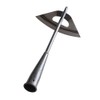 All Steel Hardened Hollow Hoe, 12.6 Inch Hoe Garden Tool,