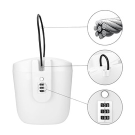 CENPEK Anti-Theft Locker Box, Portable Security Lock Bag, Mobile Travel Safe Beach Safe with Combination Lock for Beach, Camping, Travel, Sports, Shopping